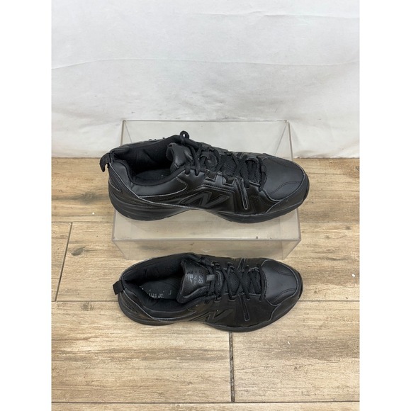 New Balance 608 Black Leather Cross Training Shoes Sneakers - Picture 9 of 9